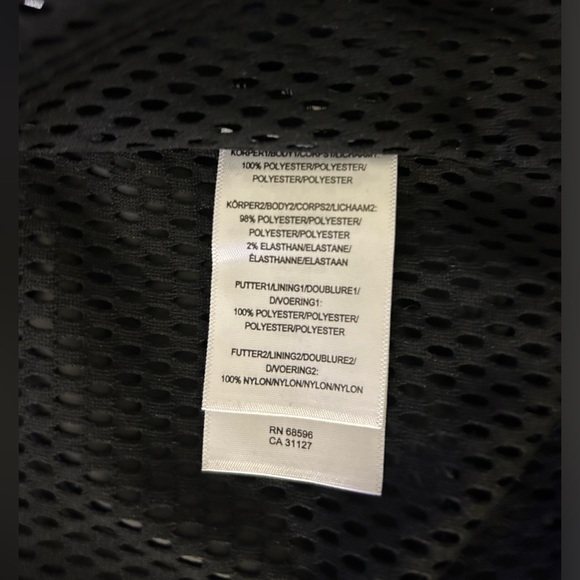 DKNY Sport Women’s Metallic Print Black Cropped Bomber Jacket Athliesure Size M - Picture 6 of 7